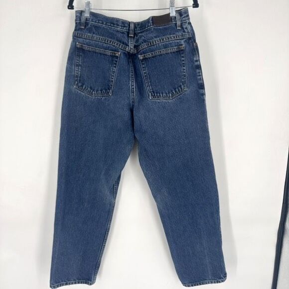 L.L. Bean Double L Faded Jeans Original Fit Size 14 Mom Jeans Hi Rise Medium Was - Picture 7 of 11